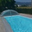 Oblúkové zastrešenie bazéna PRAKTIK vo farbe elox